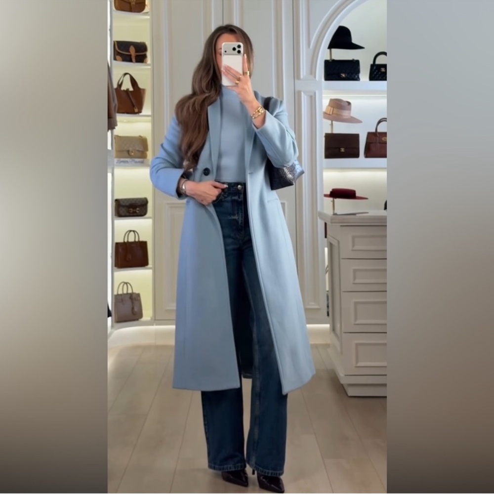 FITTED WOOL BLEND COAT ZW COLLECTION